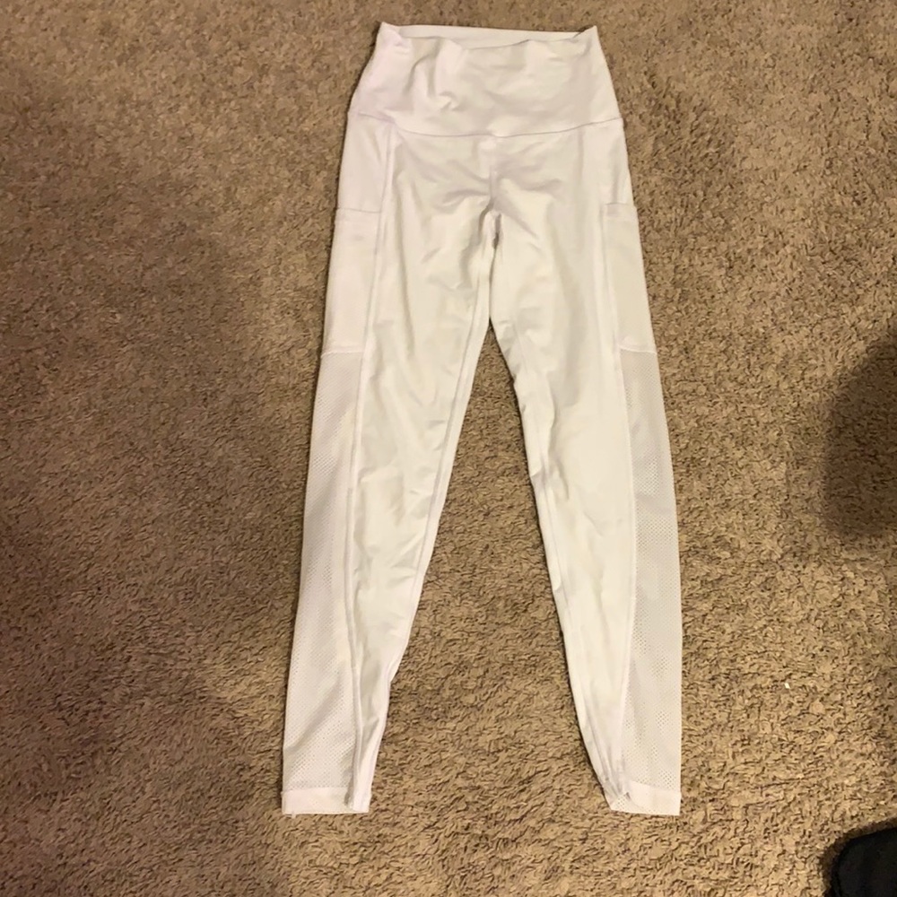 aerie white mesh leggings
